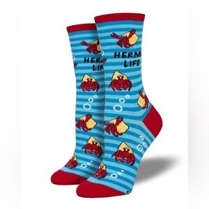 Socksmith Hermit Life, Blue, Size 9-11, NWT